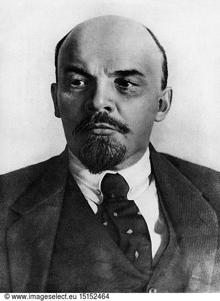Lenin  22.4.1870 - 21.1.1924  russ. Politiker  Portrait  1920er Jahre