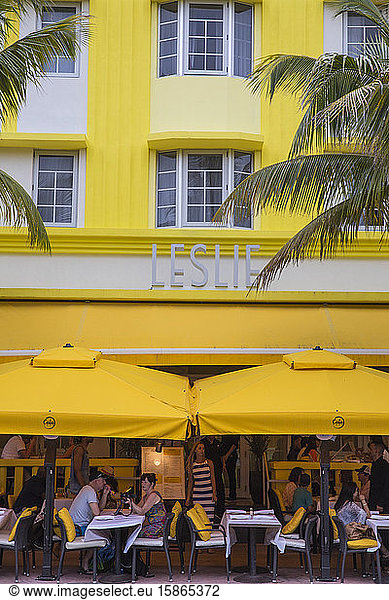 Leslie Hotel  Ocean Drive  South Beach  Miami Beach  Miami  Florida  Vereinigte Staaten von Amerika  Nord Amerika