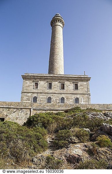 Leuchtturm Cabo de Palos in Cartagena Murcia Spanien.