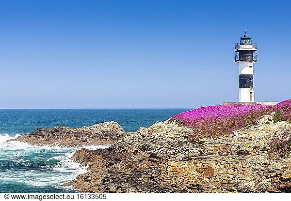 Leuchtturm von Illa Pancha  Ribadeo  Lugo  Galicien  Spanien.
