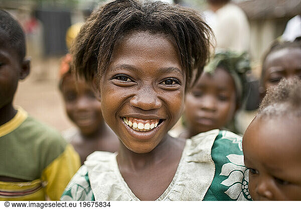 Liberian girl smiling