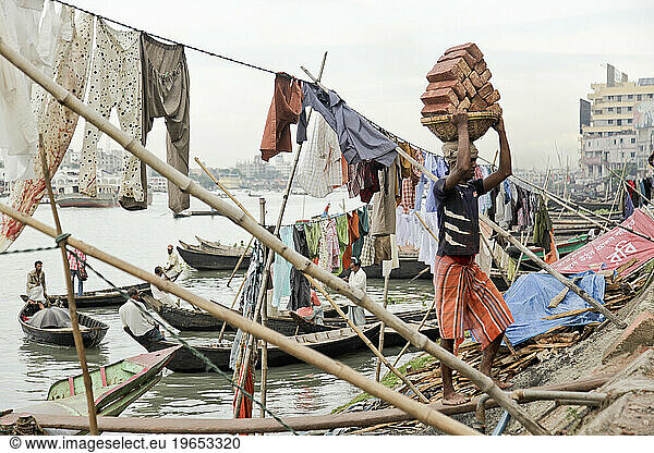 Life along the Buriganga River in Dhaka  Bangladesh