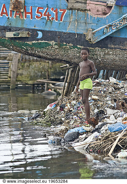 Life in the Monrovian fishing community of West Point in Liberia.