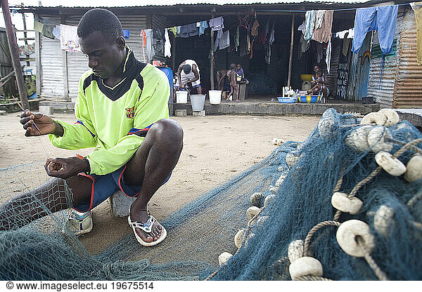 Life in the Monrovian fishing community of West Point in Liberia.