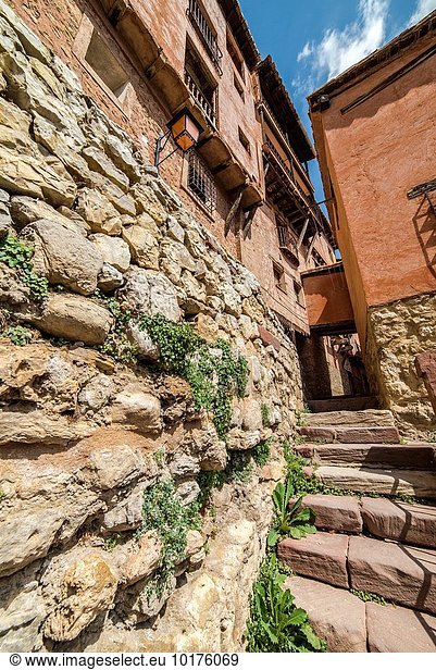Lifestyle Dorf Richtung Mittelalter Aragonien Erbe Spanien