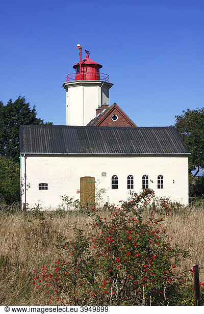 Lighthouse in Westermarkelsdorf  Fehmarn island  Baltic Sea island  Ostholstein district  Schleswig-Holstein  Germany  Europe