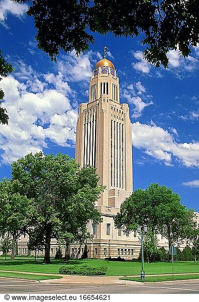 Lincoln Nebraska State Capitol Gebäude.