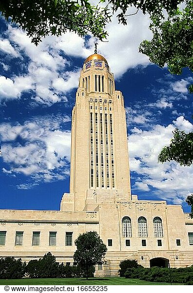 Lincoln Nebraska State Capitol Gebäude.