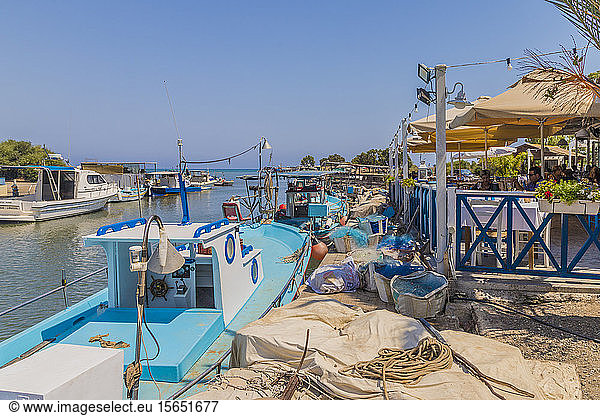 Linopetri Potamos Flusshafen  Zypern  Mittelmeer