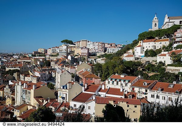 Lissabon Hauptstadt Großstadt Ansicht Portugal