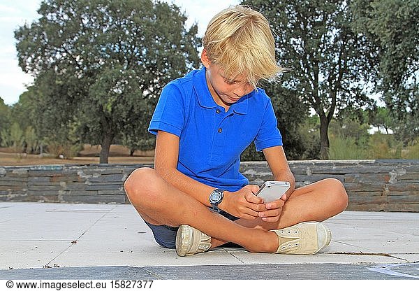 Little Boy Exploring New Technologies