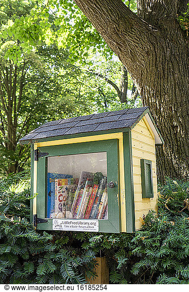 Little Free Library  Stuyvesant Square Park  New York City  New York  USA