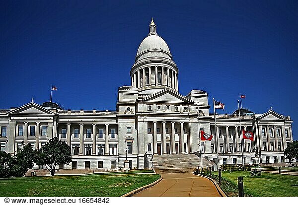 Little Rock Arkansas State Capitol Building.