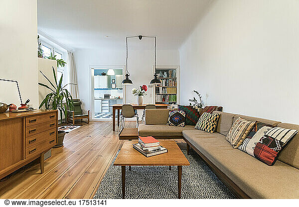 Living room of modern apartment