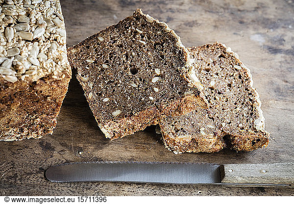 Loaf of Rhenish rye bread with sourdough