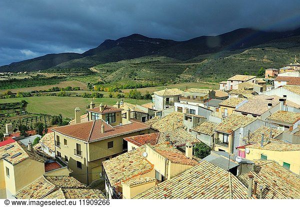 Loarre town  Huesca province  Spain