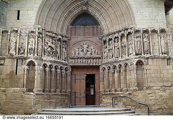 Logro?o  Kirche San Bartolome (romanisch und gotisch  12-13. Jahrhundert). La Rioja  Spanien.