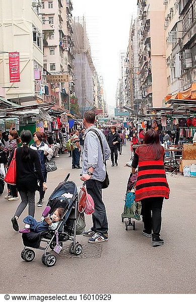 Lokaler Markt in Hongkong  Asien