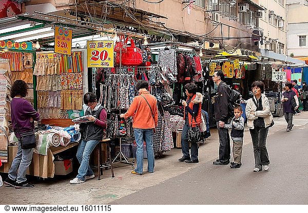 Lokaler Markt in Hongkong  Asien