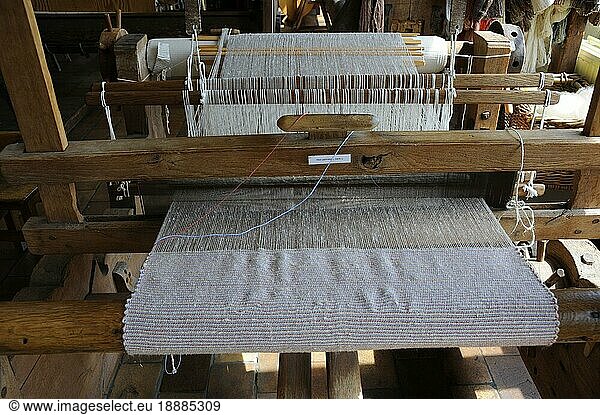 Loom  Flanders  MIAT  Museum of Industrial Archaeology and Textiles  Ghent  East Flanders  Belgium  Europe
