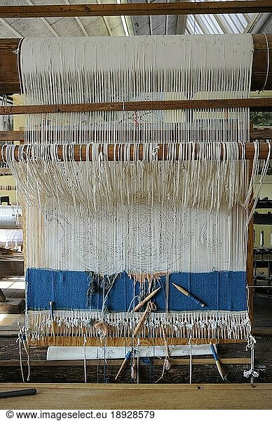 Loom  Flanders  MIAT  Museum of Industrial Archaeology and Textiles  Ghent  East Flanders  Belgium  Europe