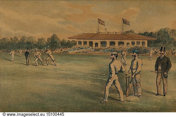 Lord's Cricket Ground   19. Jahrhundert. Schöpfer: Unbekannt.