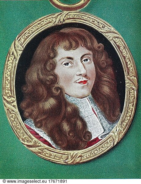 Louis Joseph de Bourbon  Duke of Vendôme  Louis Joseph  1 July 1654-11 June 1712  was a Marshal of France and one of the most successful French military commanders during the War of the Grand Alliance and the War of the Spanish Succession  Historical  digital reproduction of an original 19th-century original