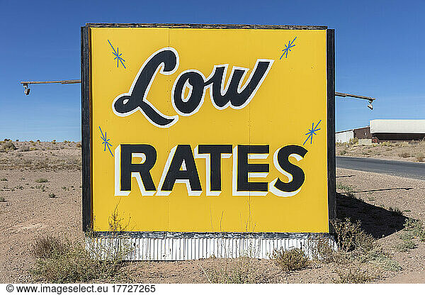 LOW RATES billboard