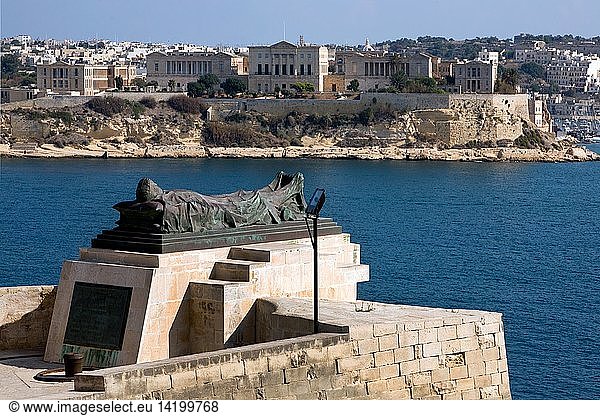 Lower Barrakka  Malta island  Republic of Malta  Mediterranean sea  Europe