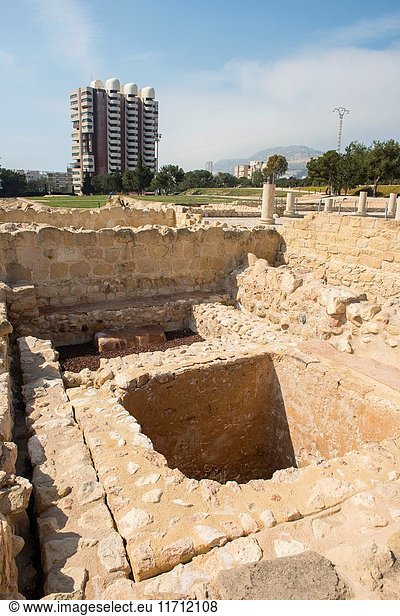 Lucentum archaeological site,  Iberian-Roman city,  Alicante province,  Spain