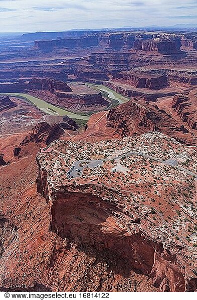 Luftaufnahme  Canyonlands National Park  Utah  Usa  Amerika.