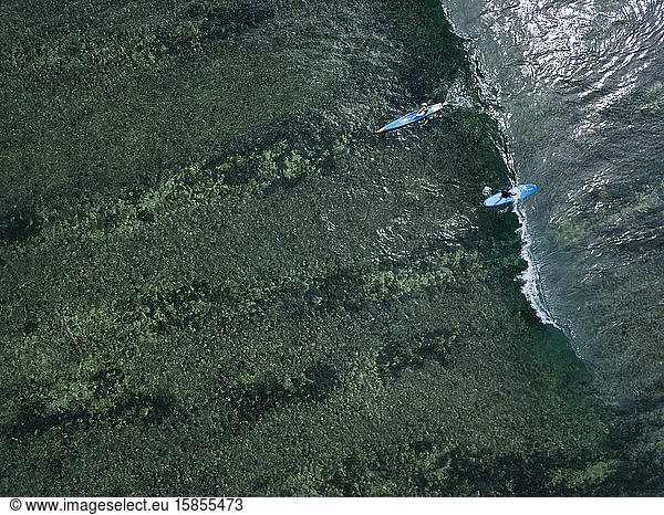 Luftaufnahme der Supersurfer