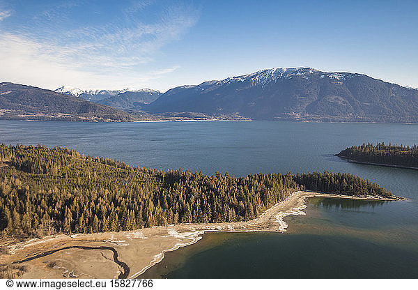 Luftaufnahme des Harrison Lake  Britisch-Kolumbien  Kanada.