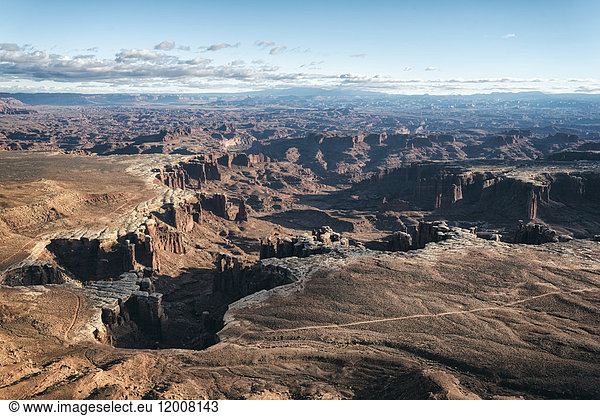 Luftaufnahme eines Canyons  Moab  Utah  Vereinigte Staaten
