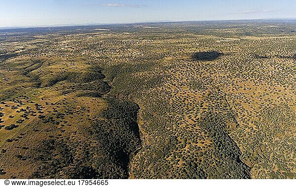 Luftaufnahme Extremadura am Monfragüe-Nationalpark