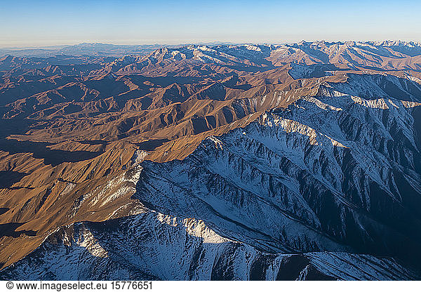 Luftaufnahme von Afghanistan um Bamyan  Afghanistan  Asien
