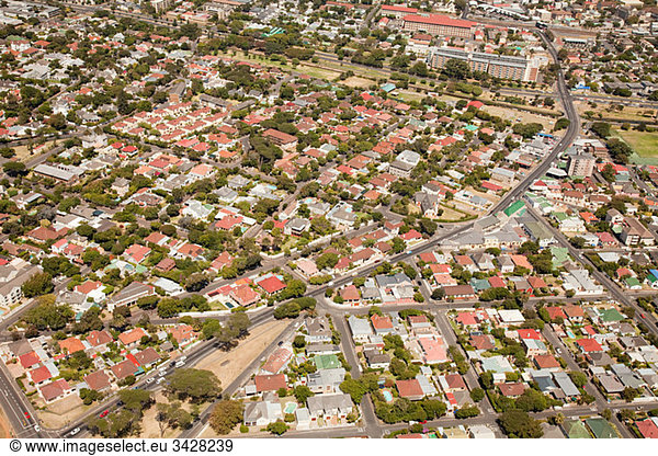 Luftaufnahme von Kapstadt Vorort