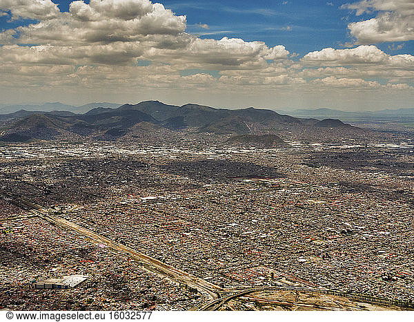 Luftaufnahme von Mexiko-Stadt  Mexiko  Nordamerika