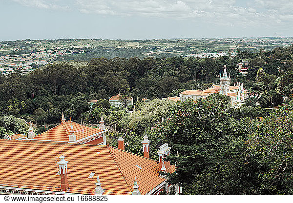 Luftaufnahme von Sintra und Umgebung