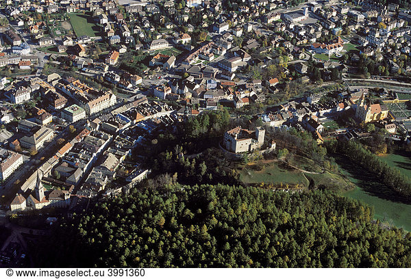 Luftbild  Brunneck  Pustertal  Südtirol  Italien