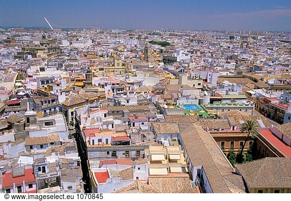 Luftbild von Sevilla. Spanien