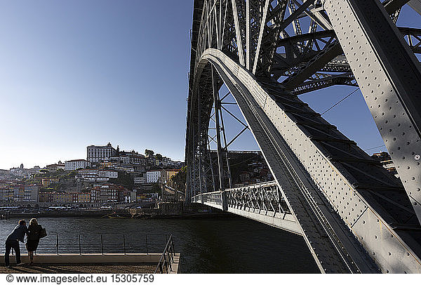 Luiz I Bridge and Douro river  Porto  Portugal