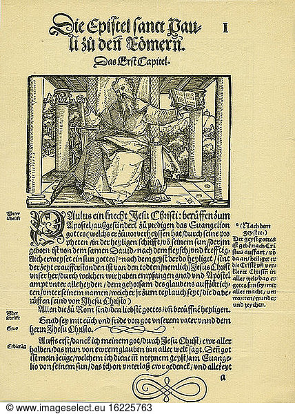Luther / Bible Translation  N.T. 1523