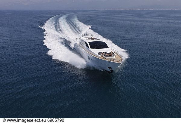 Luxury Yacht at Sea