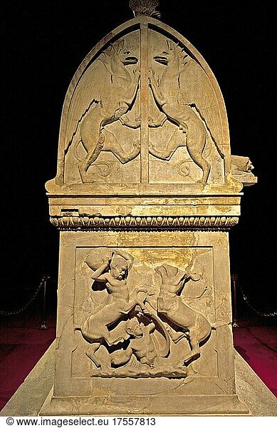 Lykischer Sarkophag aus der königlichen Nekropole von Sidon  Archäologisches Museum  Istanbul  Türkei  Asien