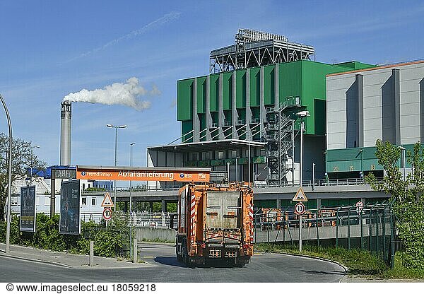 Müllheizkraftwerk der BSR  Freiheit  Ruhleben  Spandau  Berlin  Deutschland  Europa