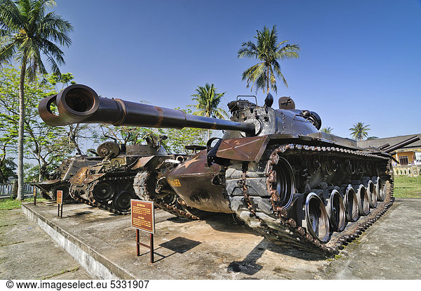 M48 Panzer aus dem Vietnamkrieg Artillerie der Vietnamesischen Befreiungsarmee Hue Vietnam Asien