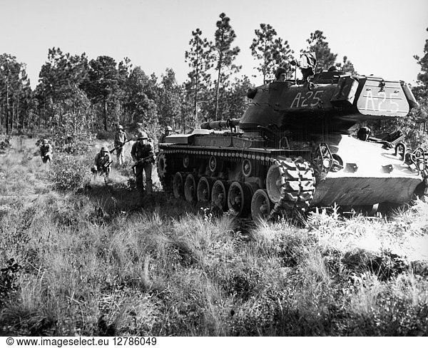M-47  TANK  1956. U.S. Army M-47 tank  1956.