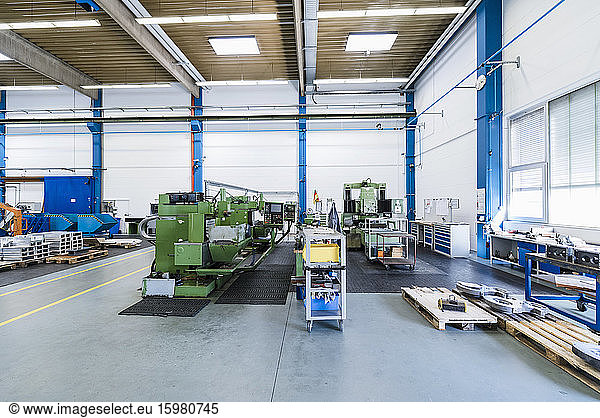 Machinery in factory shop floor