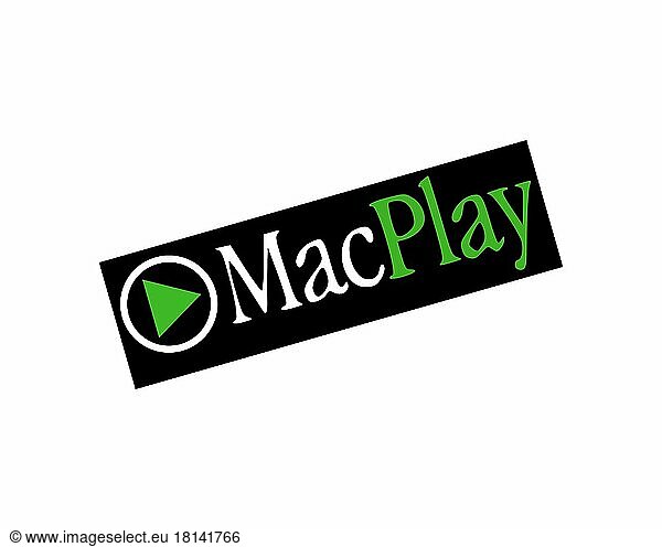 MacPlay  gedrehtes Logo  Weißer Hintergrund